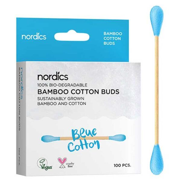 Nordics Bamboo Cotton Buds - Blue